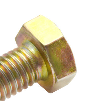 DIN933 ISO4017 EN24017 Hexagon Head Bolts Full Thread Zinc Carbon Steel / Alloy Steel