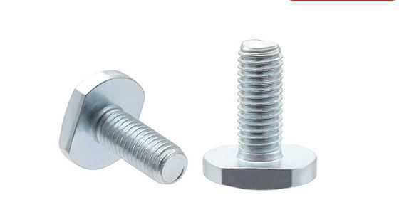 Zinc Plated T Slot Bolts Class 4.8 8.8 Carbon Steel Q195 / 35K