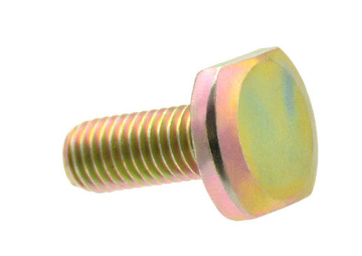 Yellow Zinc Plated T Slot Bolts 25mm Length Carbon Steel 35K